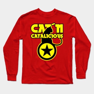 Catn Catalicious Captain Cat Birthday Gift Shirt 2 Long Sleeve T-Shirt